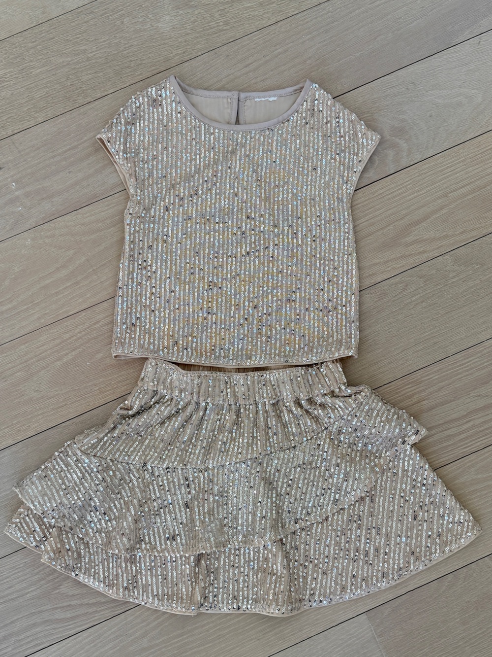 abercrombie kids Beige/Tan Elastic Waist Skirt